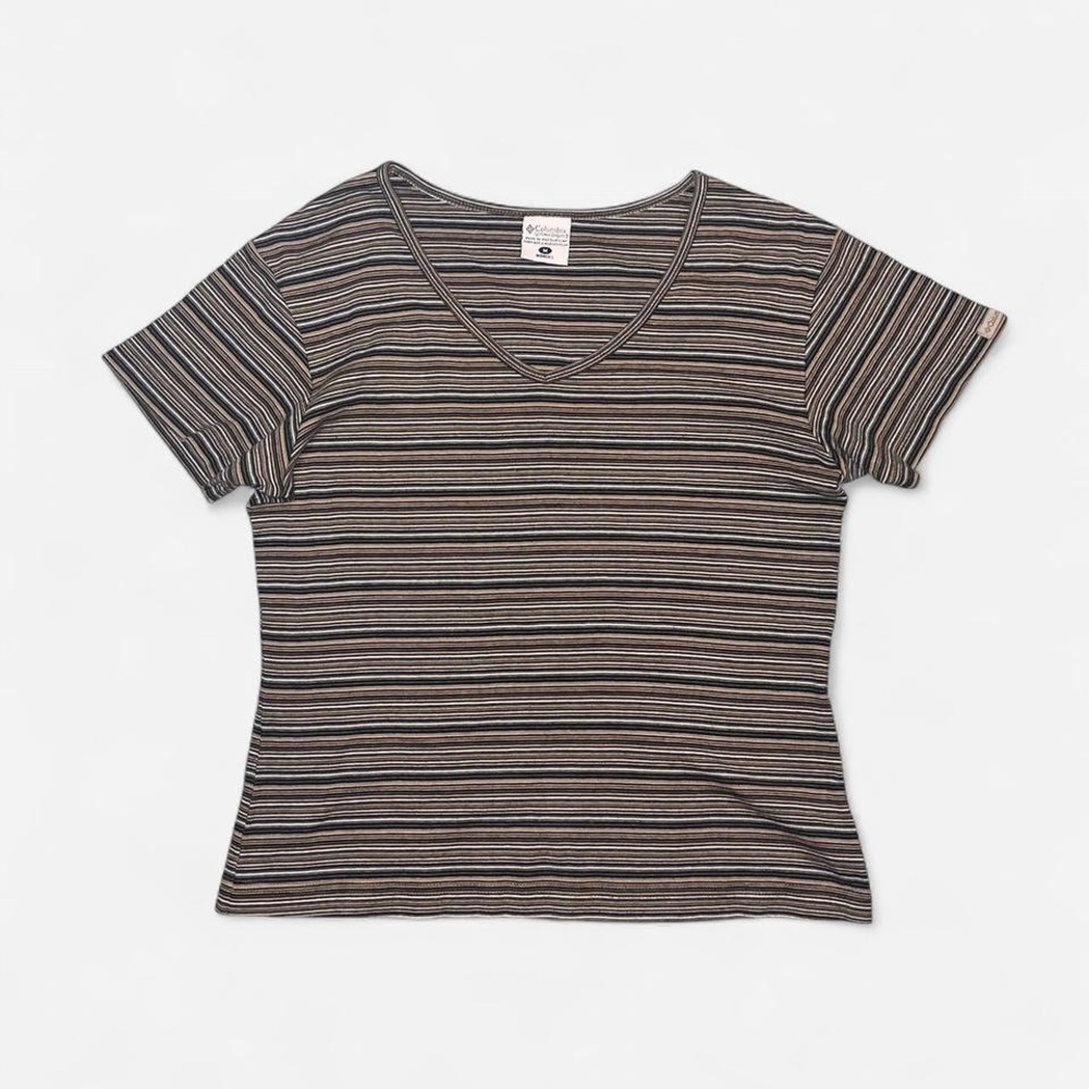 Y2K Columbia Cotton V-Neck